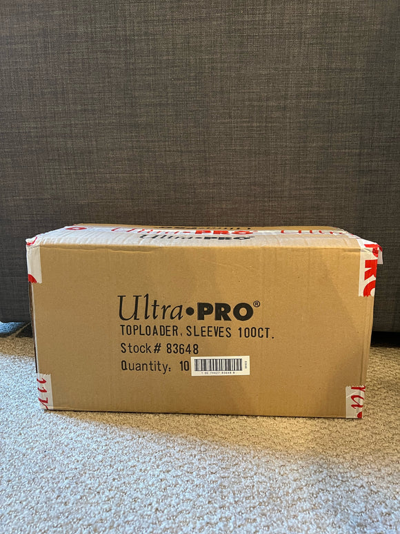 UltraPro 3X4 REGULAR TOP LOAD & SOFT SLEEVE 100CT PACK - 10 PACKS SEALED CASE