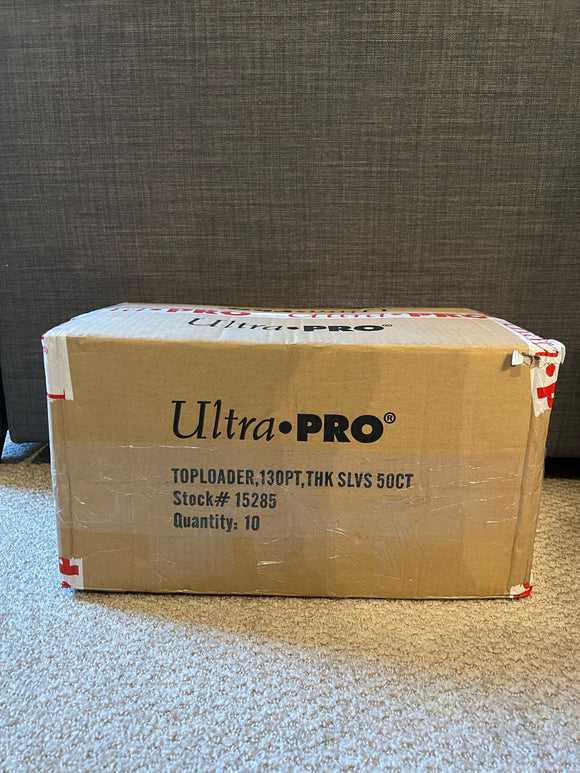 UltraPro TOP LOAD 3X4 130PT WITH SLEEVES 50CT - 10 Packs SEALED CASE