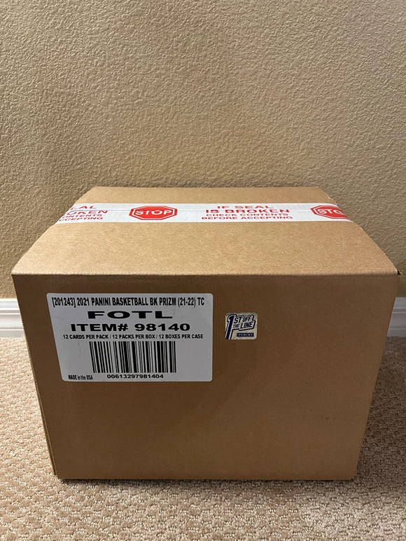 2021-22 Panini Prizm Basketball 1st Off The Line Hobby Case HDKAPU 2021-22 Panini Prizm Basketball 1st Off The Line Hobby Case HDKAPU